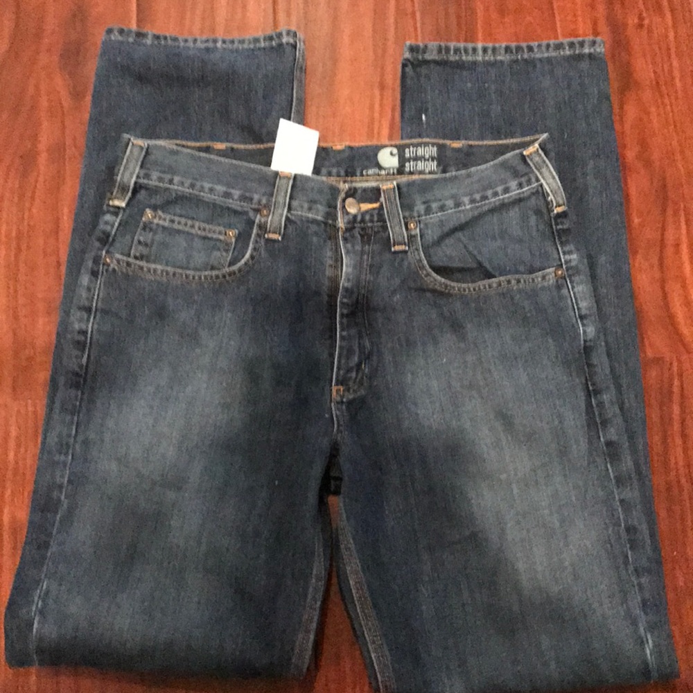 Cathartt 33 x 34 blue jeans straight straight